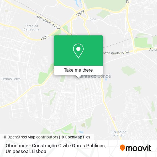 Obriconde - Construção Civil e Obras Publicas, Unipessoal map