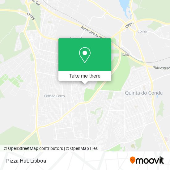 Pizza Hut map