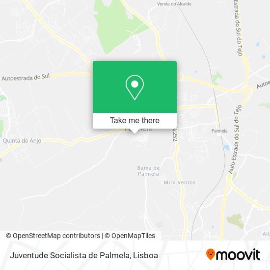Juventude Socialista de Palmela map