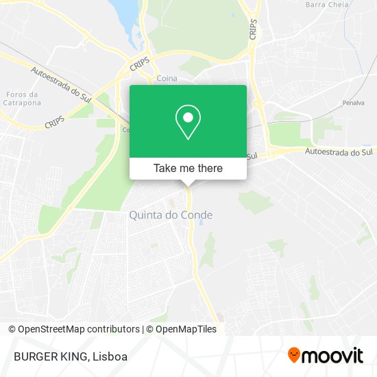 BURGER KING map