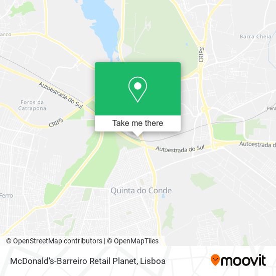 McDonald's-Barreiro Retail Planet map