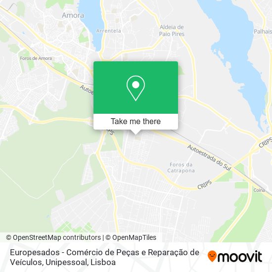 Europesados - Comércio de Peças e Reparação de Veículos, Unipessoal map