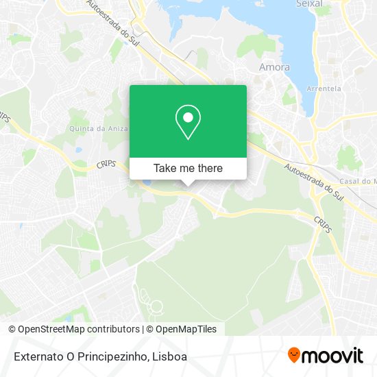 Externato O Principezinho mapa