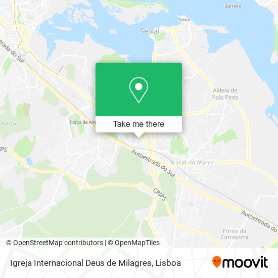 Igreja Internacional Deus de Milagres mapa