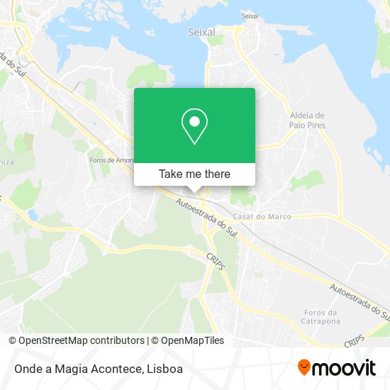 Onde a Magia Acontece mapa