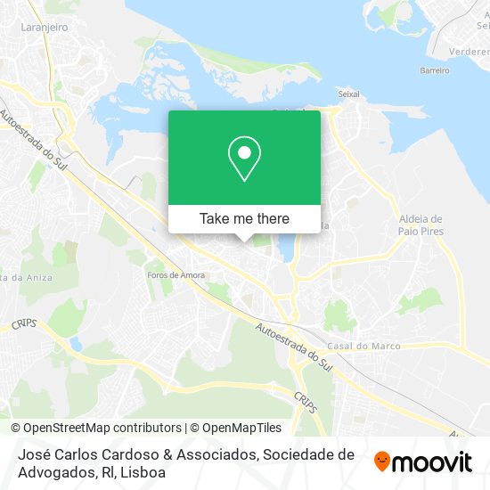 José Carlos Cardoso & Associados, Sociedade de Advogados, Rl map
