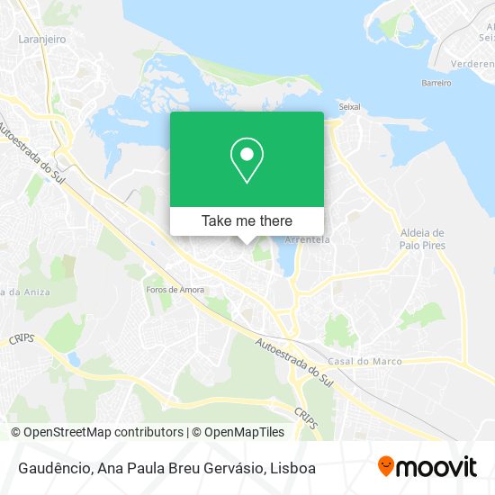 Gaudêncio, Ana Paula Breu Gervásio map
