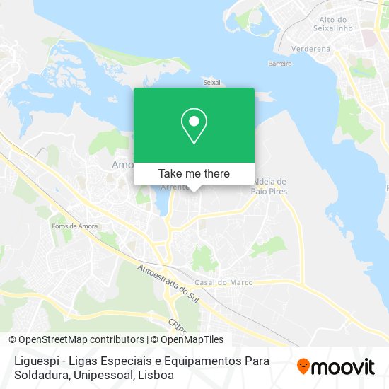 Liguespi - Ligas Especiais e Equipamentos Para Soldadura, Unipessoal mapa
