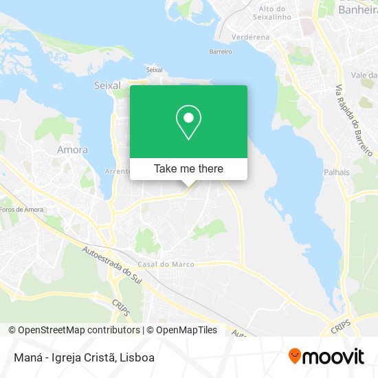 Maná - Igreja Cristã map