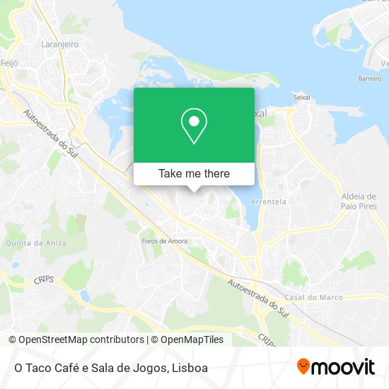 O Taco Café e Sala de Jogos map