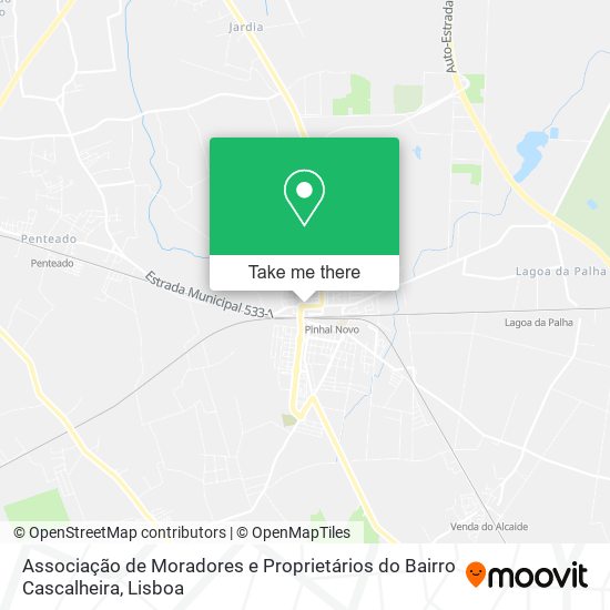 Associação de Moradores e Proprietários do Bairro Cascalheira map