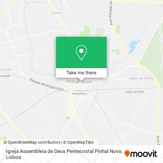 Igreja Assembleia de Deus Pentecostal Pinhal Novo map