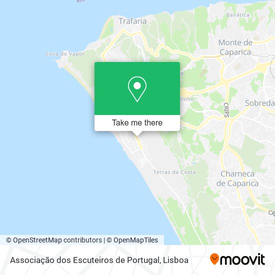 Associação dos Escuteiros de Portugal mapa