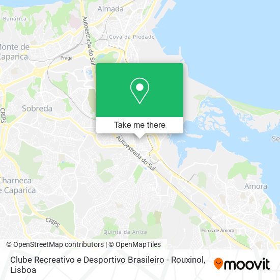 Clube Recreativo e Desportivo Brasileiro - Rouxinol map