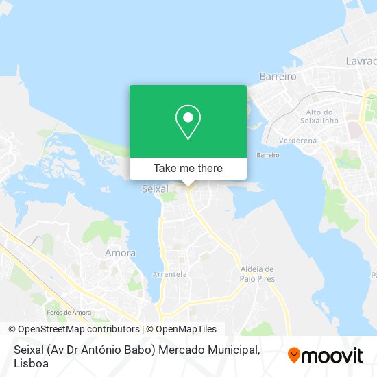 Seixal (Av Dr António Babo) Mercado Municipal mapa
