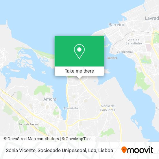 Sónia Vicente, Sociedade Unipessoal, Lda mapa