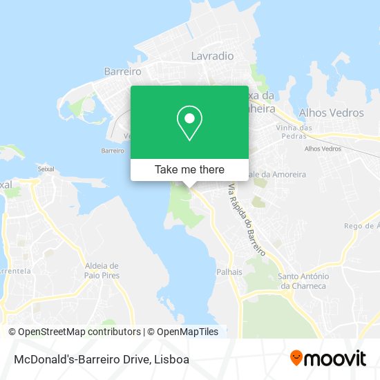 McDonald's-Barreiro Drive map