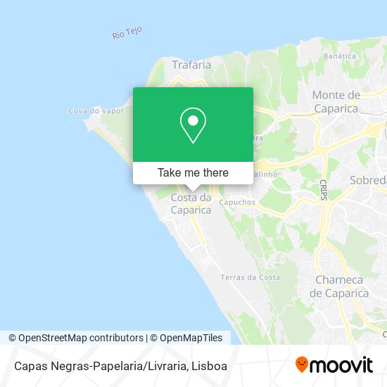 Capas Negras-Papelaria / Livraria map