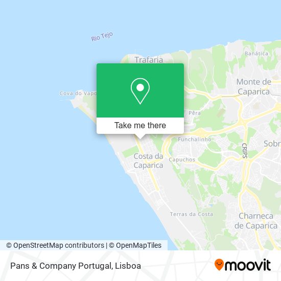 Pans & Company Portugal map