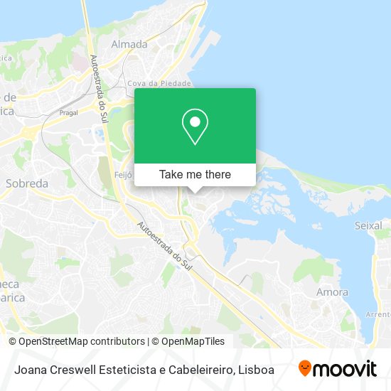 Joana Creswell Esteticista e Cabeleireiro map