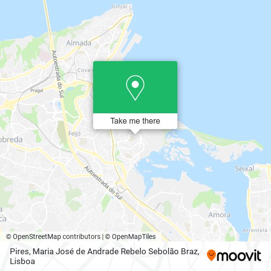 Pires, Maria José de Andrade Rebelo Sebolão Braz mapa