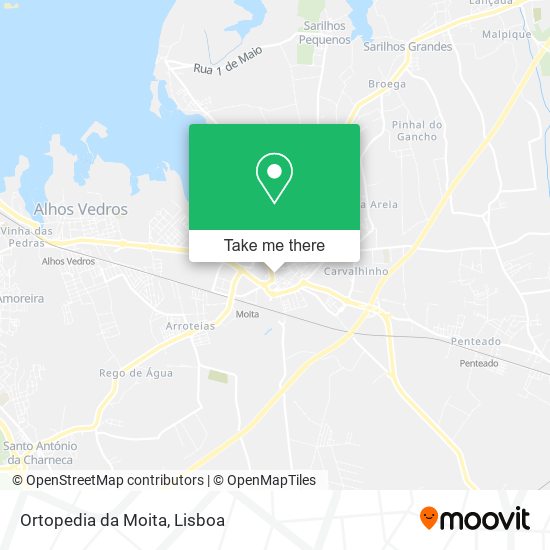 Ortopedia da Moita mapa