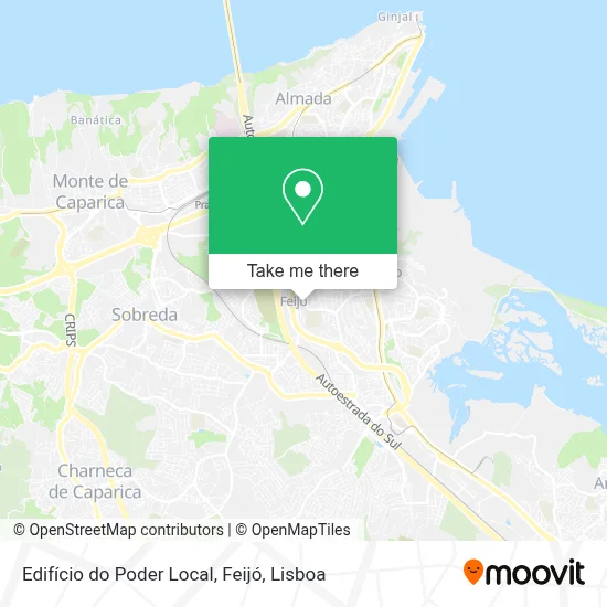 Edifício do Poder Local, Feijó map