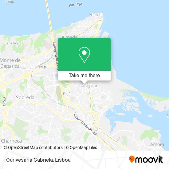 Ourivesaria Gabriela mapa