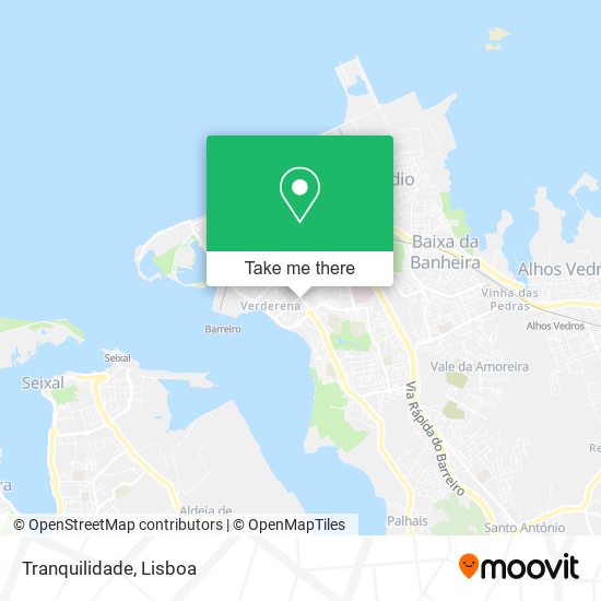 Tranquilidade mapa