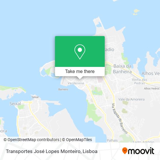 Transportes José Lopes Monteiro map