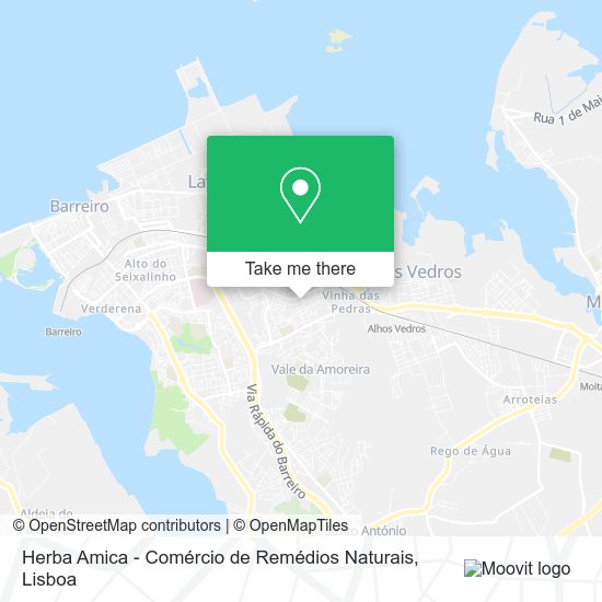 Herba Amica - Comércio de Remédios Naturais mapa