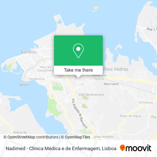 Nadimed - Clínica Médica e de Enfermagem map