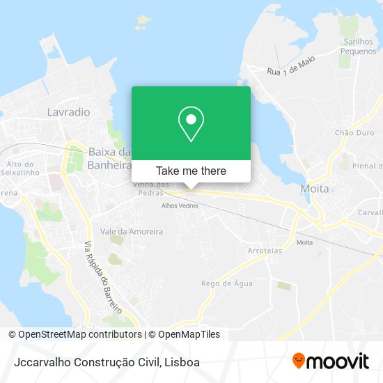 Jccarvalho Construção Civil mapa