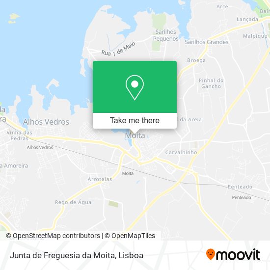 Junta de Freguesia da Moita map