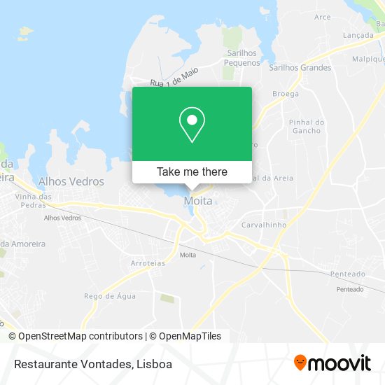Restaurante Vontades mapa