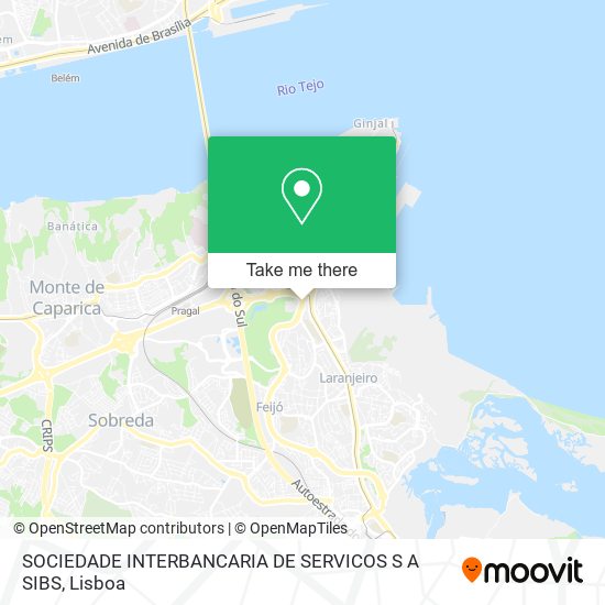 SOCIEDADE INTERBANCARIA DE SERVICOS S A SIBS map