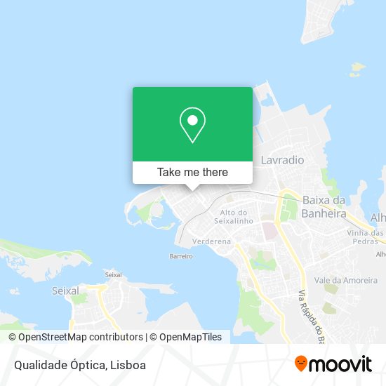 Qualidade Óptica mapa