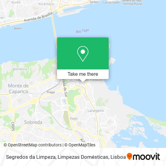 Segredos da Limpeza, Limpezas Domésticas mapa