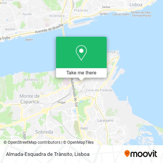 Almada-Esquadra de Trânsito map