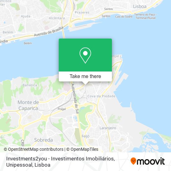 Investments2you - Investimentos Imobiliários, Unipessoal mapa