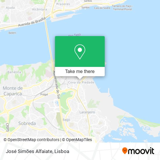José Simões Alfaiate map