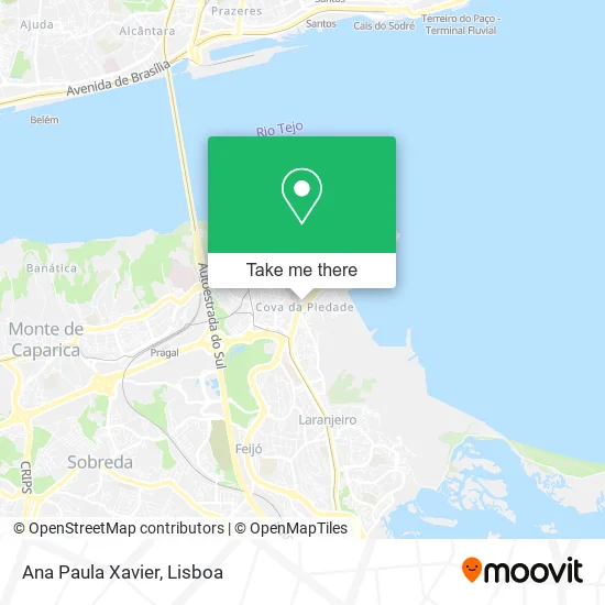 Ana Paula Xavier map