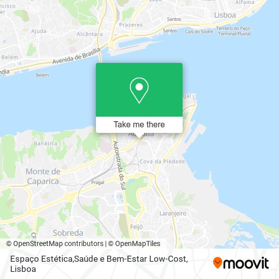 Espaço Estética,Saúde e Bem-Estar Low-Cost map