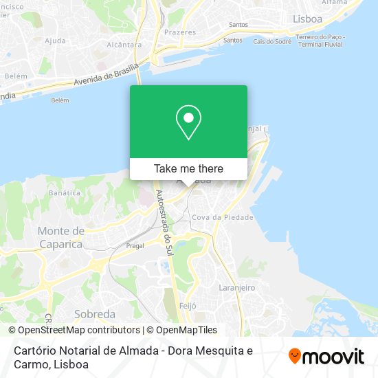 Cartório Notarial de Almada - Dora Mesquita e Carmo map