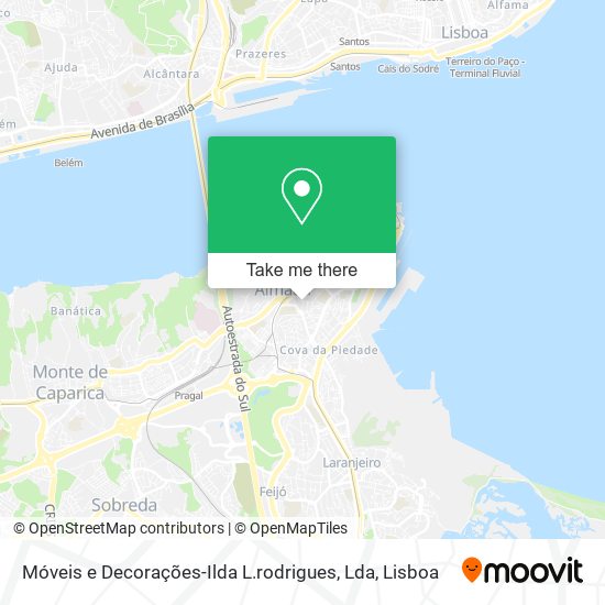 Móveis e Decorações-Ilda L.rodrigues, Lda mapa