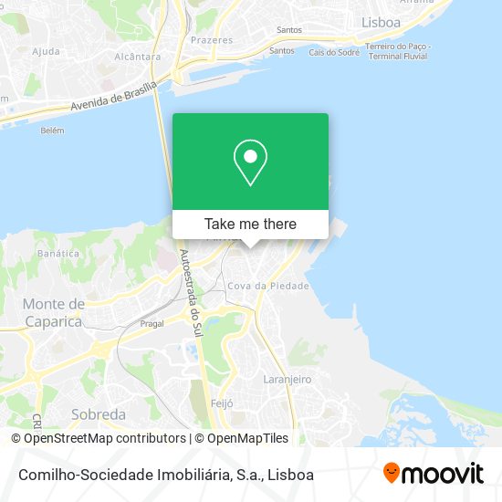 Comilho-Sociedade Imobiliária, S.a. mapa