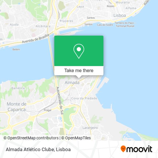Almada Atlético Clube map