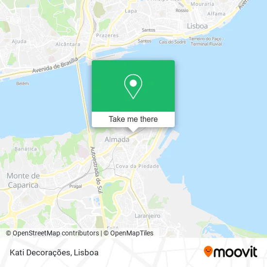 Kati Decorações map