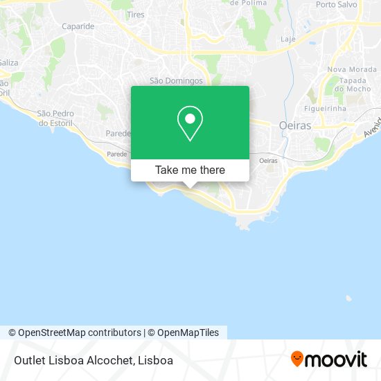 Outlet Lisboa Alcochet map