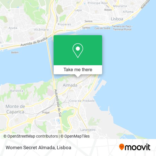 Women Secret Almada mapa